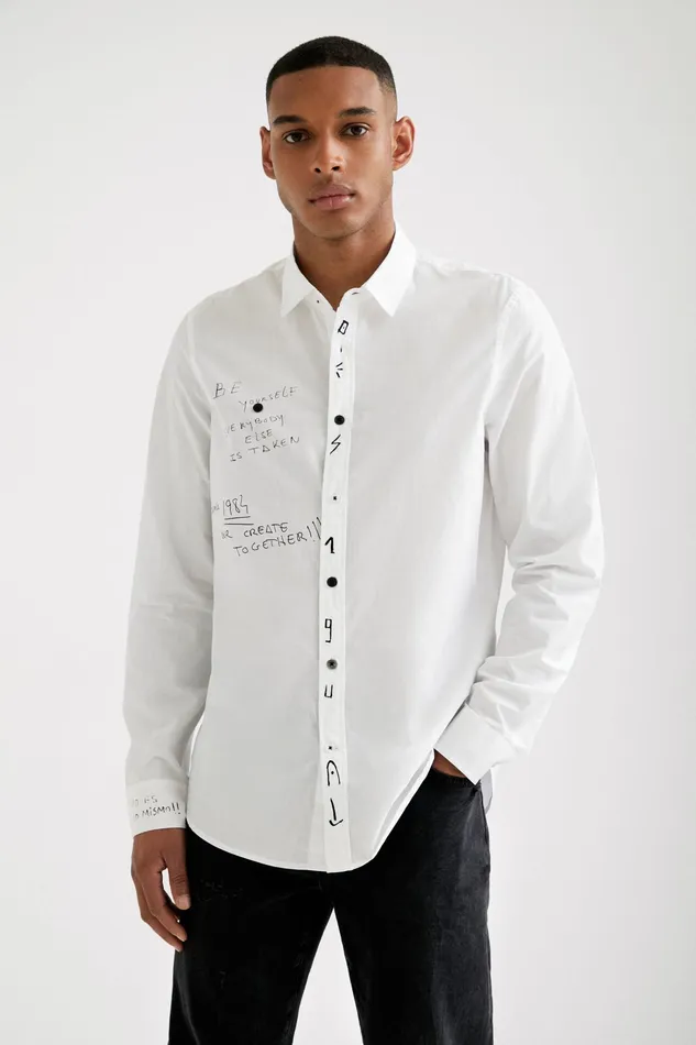Longsleeve Symbol Shirt Mens Desigual Shirts