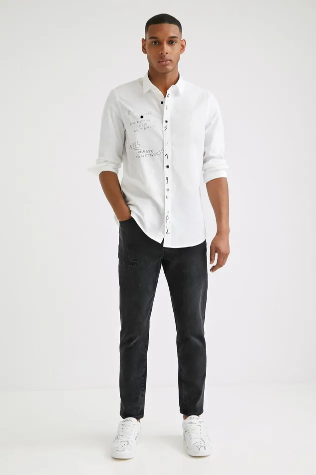 Longsleeve Symbol Shirt Mens Desigual Shirts