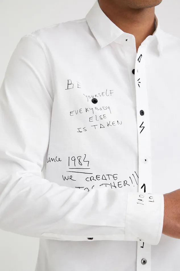 Longsleeve Symbol Shirt Mens Desigual Shirts