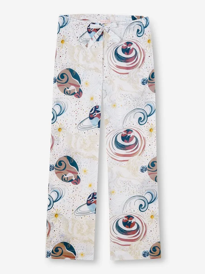 Lounge Pants Women Derek Rose Lounge Pants Ledbury 76 Cotton Batiste White