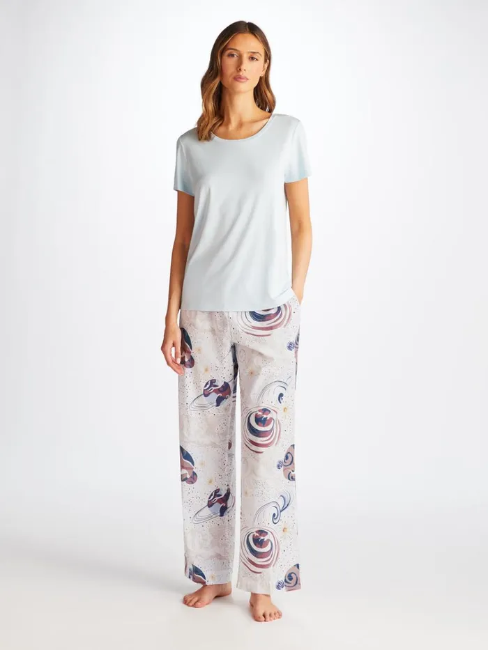 Lounge Pants Women Derek Rose Lounge Pants Ledbury 76 Cotton Batiste White