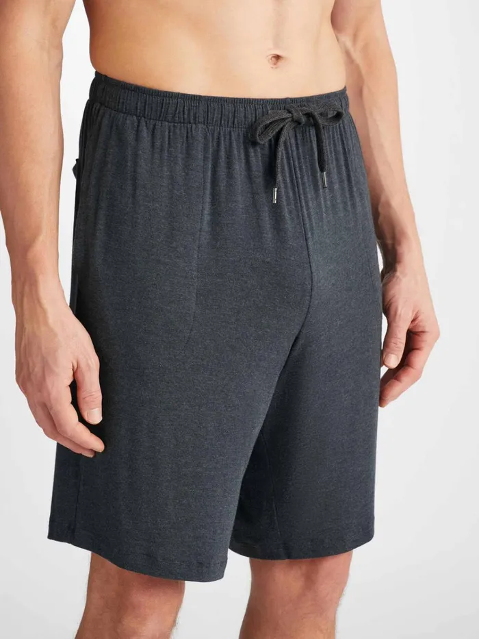 Lounge Shorts Men Derek Rose Lounge Shorts Marlowe Micro Modal Stretch Anthracite