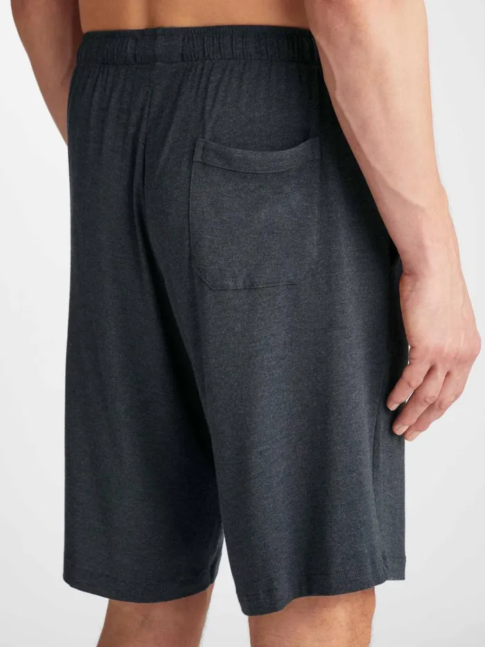 Lounge Shorts Men Derek Rose Lounge Shorts Marlowe Micro Modal Stretch Anthracite