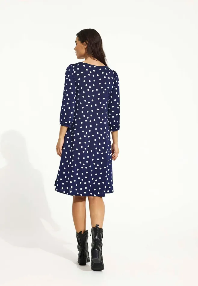 LUCETTE DRESS 16571 590 Dark Blue 590 Women IN FRONT DRESSES LUCETTE DRESS 16571 590 Dark Blue 590 Women IN FRONT DRESSES