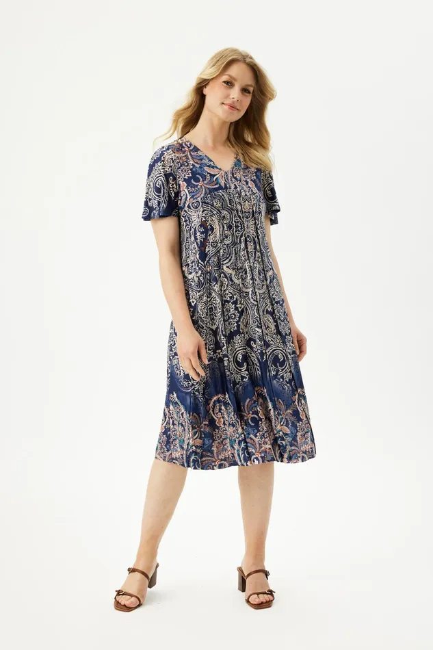 LUCY DRESS 16372 501 Blue 501 Women IN FRONT DRESSES