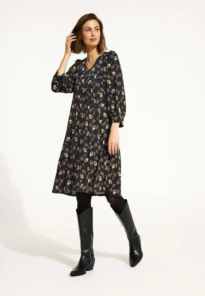 LUCY DRESS 16579 999 Black 999 Women IN FRONT DRESSES