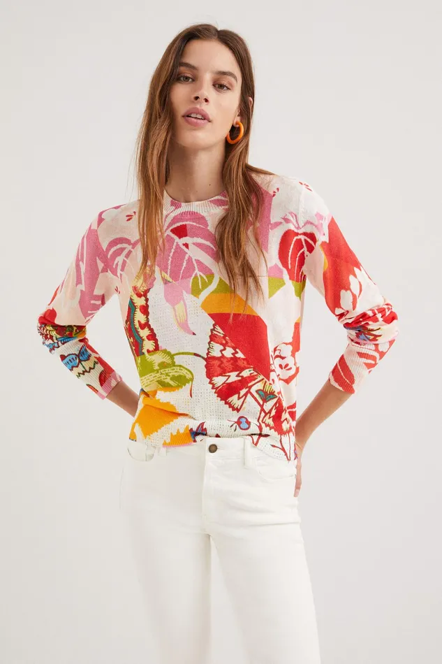 M Christian Lacroix Print Jumper Women Desigual Sweaters