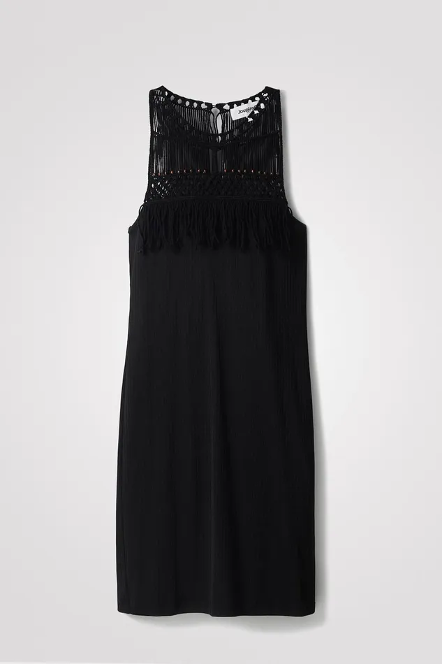 Macram Halter Dress Women Desigual Dresses