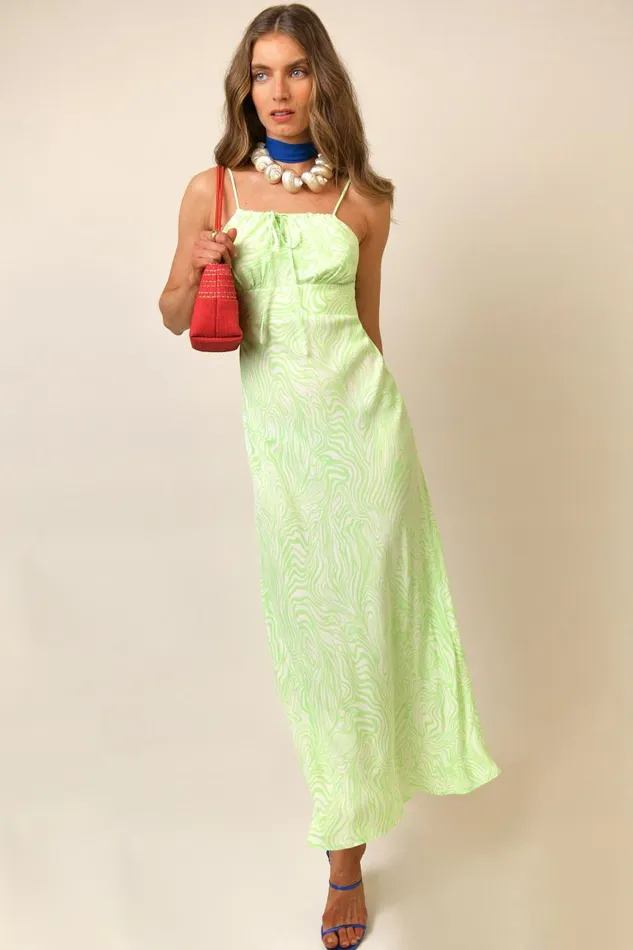 Maeve Green Marble Zebra Women RIXO Dresses Maeve Green Marble Zebra Women RIXO Dresses
