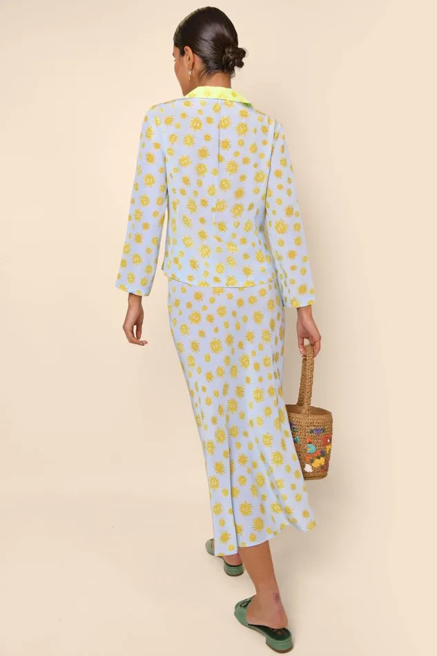 Maisie Sunshine Blue Mix Women RIXO Tops Maisie Sunshine Blue Mix Women RIXO Tops
