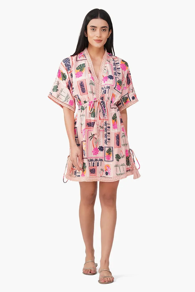 Manicured Farm Print Short Dress Manicured Farm Print Short Dress