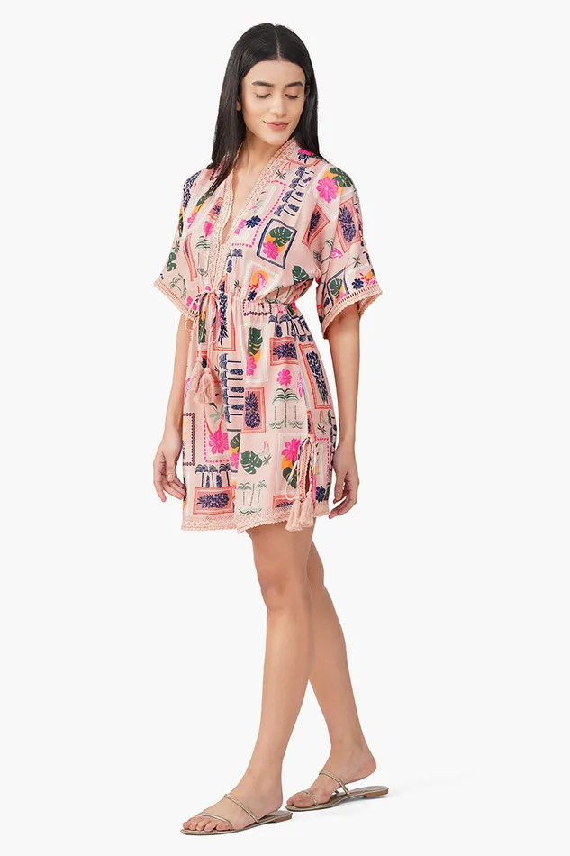 Manicured Farm Print Short Dress Manicured Farm Print Short Dress