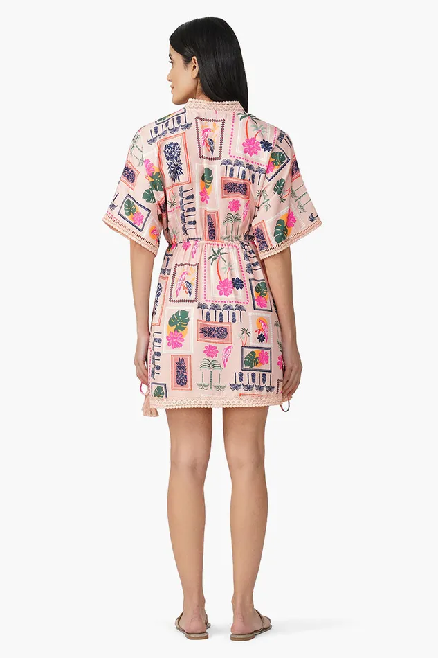 Manicured Farm Print Short Dress Manicured Farm Print Short Dress