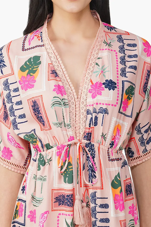 Manicured Farm Print Short Dress Manicured Farm Print Short Dress