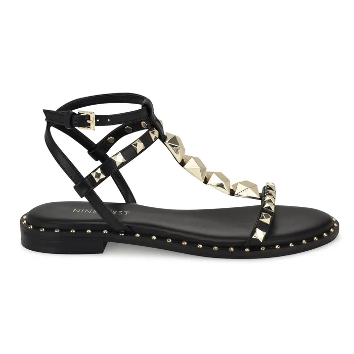 Marcila Studded Ankle Strap Sandals