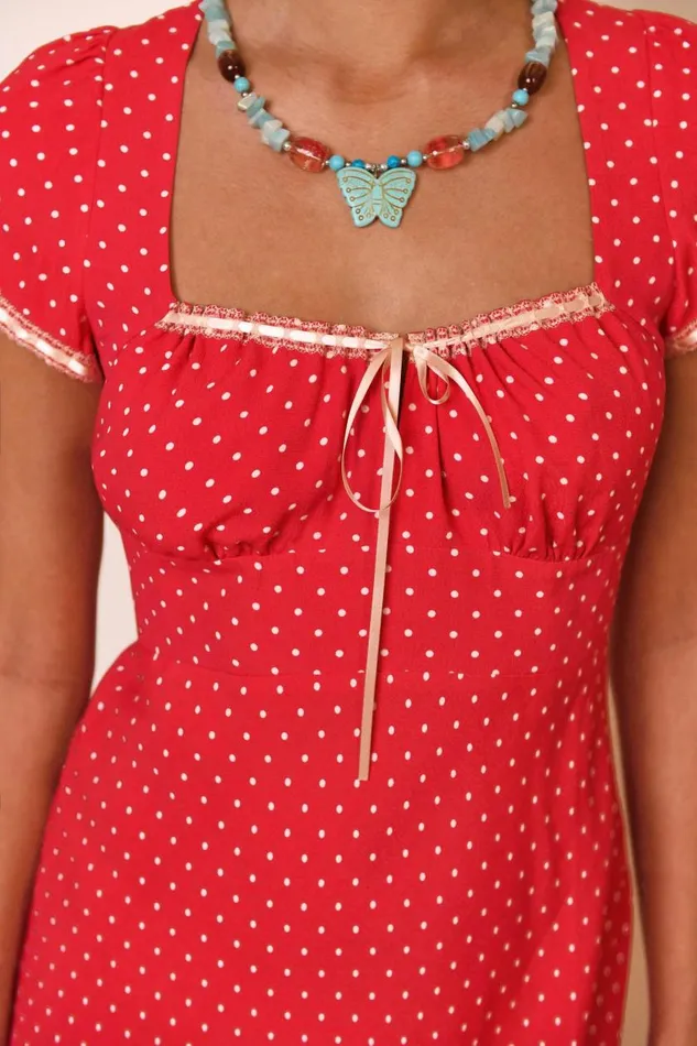 Marisa Spot Red Women RIXO Dresses Marisa Spot Red Women RIXO Dresses