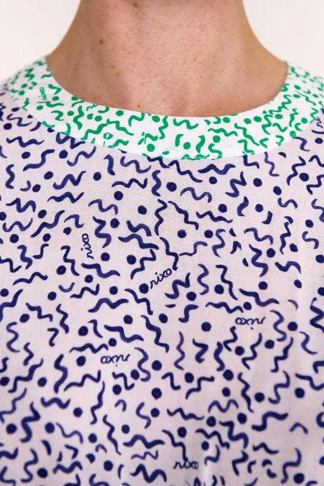 Meg Squiggle Navy Mix Women RIXO Dresses Meg Squiggle Navy Mix Women RIXO Dresses