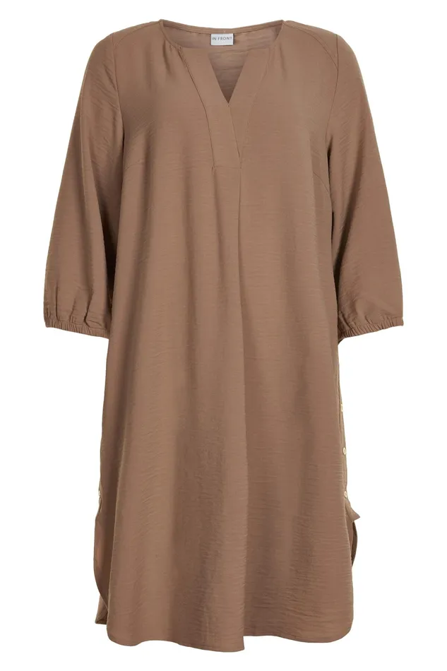 MELODY DRESS 14828 815 Cafe Latte 815 Women IN FRONT DRESSES