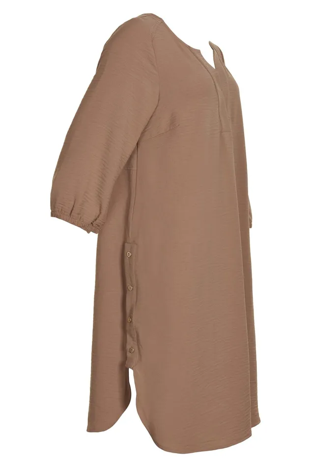 MELODY DRESS 14828 815 Cafe Latte 815 Women IN FRONT DRESSES
