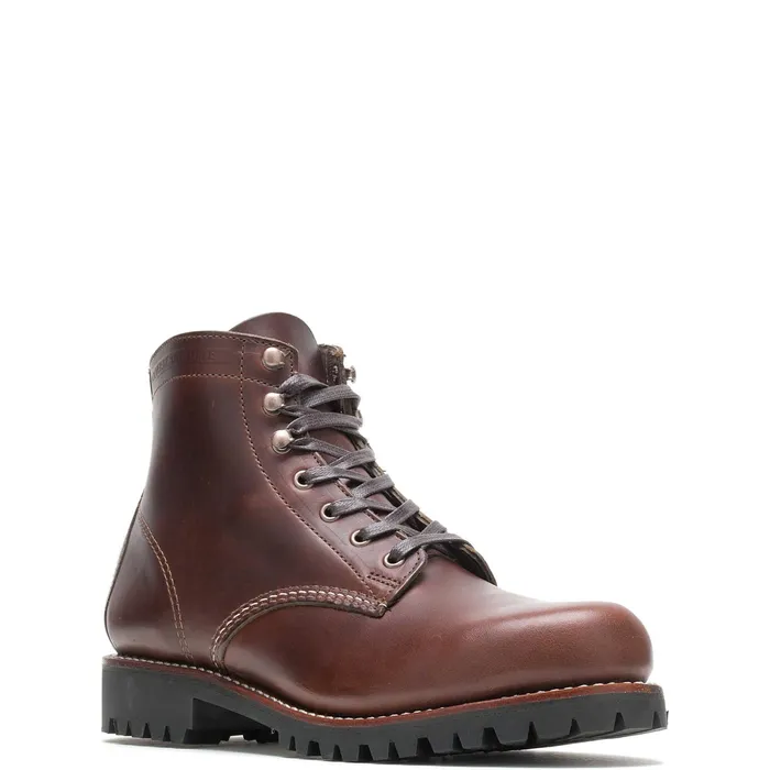 Men 1000 Mile PlainToe Rugged Boot Brown Wolverine Boots