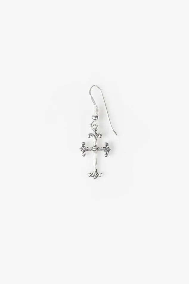 Men 925 Ornate Cross Earring OTHER EARRINGS