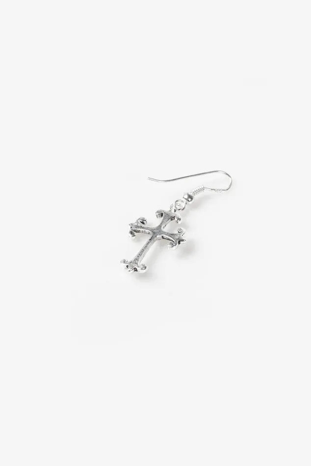 Men 925 Ornate Cross Earring OTHER EARRINGS