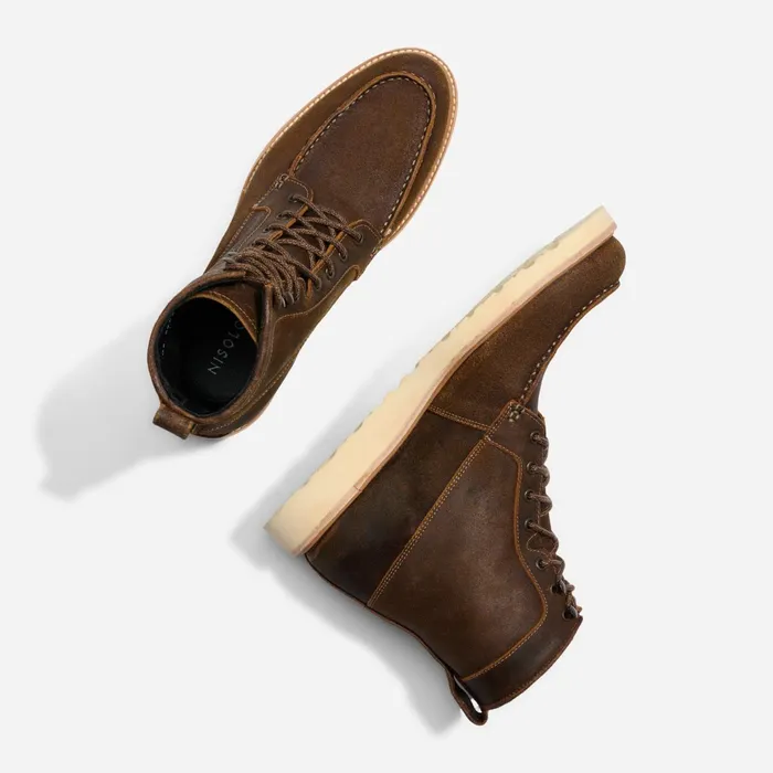 Men AllWeather Mateo Boot Waxed Brown Nisolo Boots