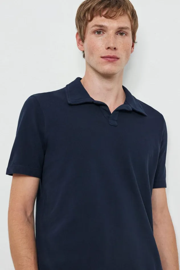 Men ARUBA 8211 Cotton Jersey Short Sleeve Polo Shirt 8211 Blu Massimo Alba TShirts and Polos Men ARUBA 8211 Cotton Jersey Short Sleeve Polo Shirt 8211 Blu Massimo Alba TShirts and Polos