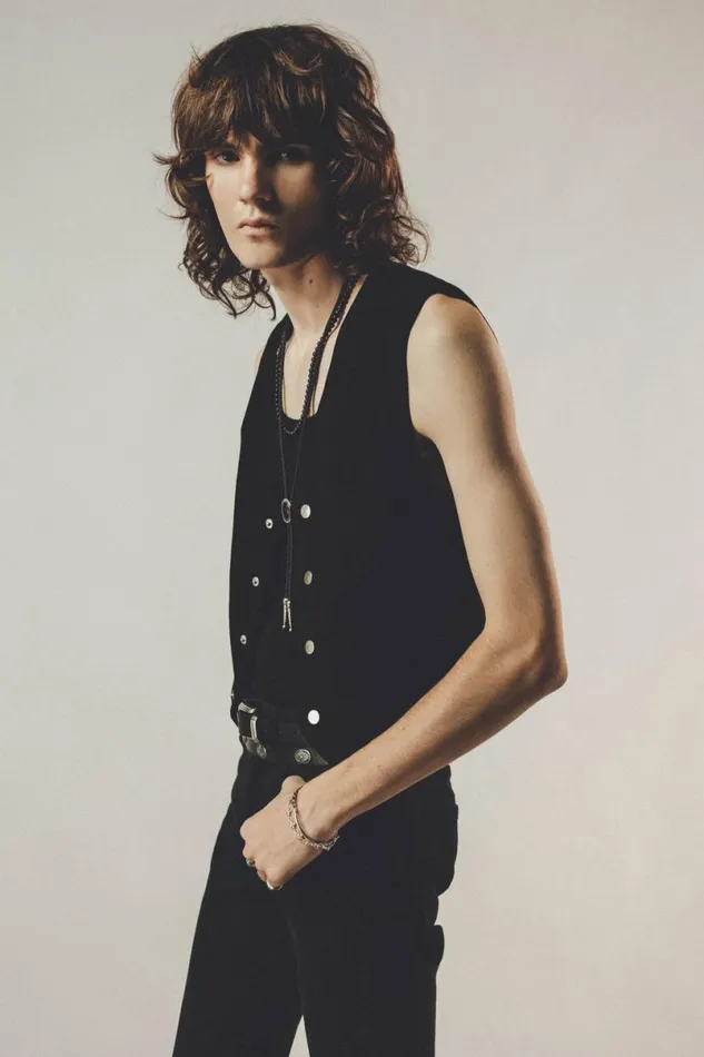 Men Black Suede Cut OTHER TANKS and VESTS