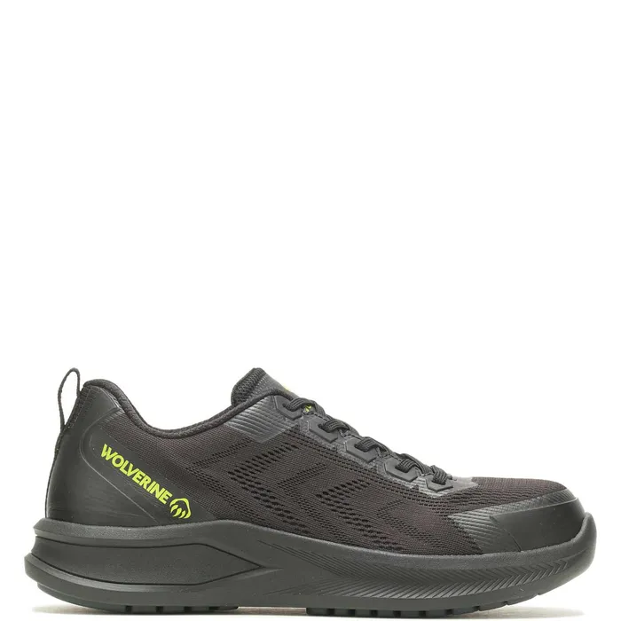 Men Bolt DuraShocks Knit CarbonMax Work Shoe Black Wolverine Safety Toe