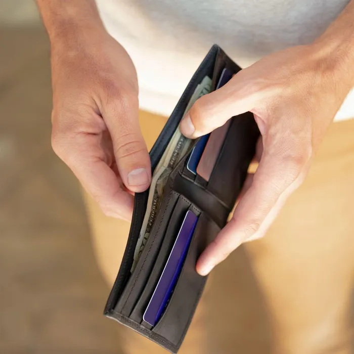 Men Brewer Wallet Black Nisolo Bags and Wallets