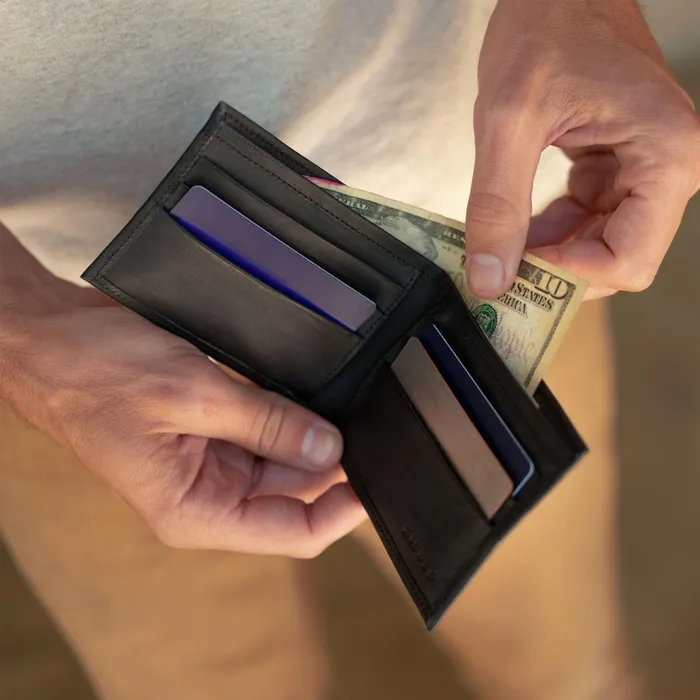 Men Brewer Wallet Black Nisolo Bags and Wallets