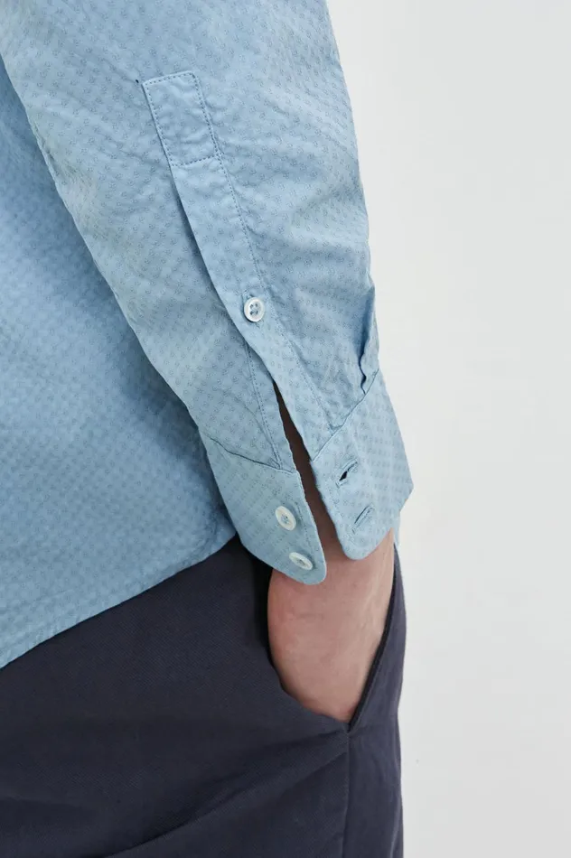 Men CANARY 8211 Cotton Shirt 8211 Avio Massimo Alba Gifts For Him