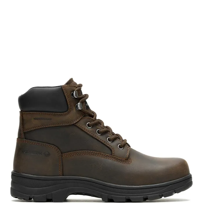 Men Carlsbad Waterproof 6034Work Boot Brown Wolverine Waterproof