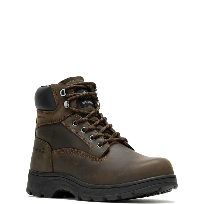 Men Carlsbad Waterproof 6034Work Boot Brown Wolverine Waterproof
