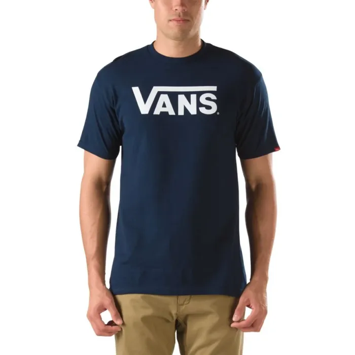 Men Classic TShirt NavyWhite TShirts and Tanks Vans