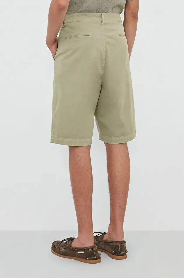 Men CLIFF 8211 Stone Washed Cotton Bermuda Shorts 8211 Fango Massimo Alba Trousers and Shorts Men CLIFF 8211 Stone Washed Cotton Bermuda Shorts 8211 Fango Massimo Alba Trousers and Shorts