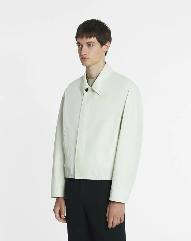 Men Coats and Jackets Lanvin Cotton Jacket Off White Men Coats and Jackets Lanvin Cotton Jacket Off White