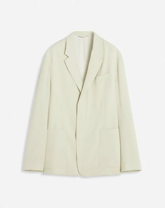 Men Coats and Jackets Lanvin LooseFitting Wool Blend Jacket Mastic