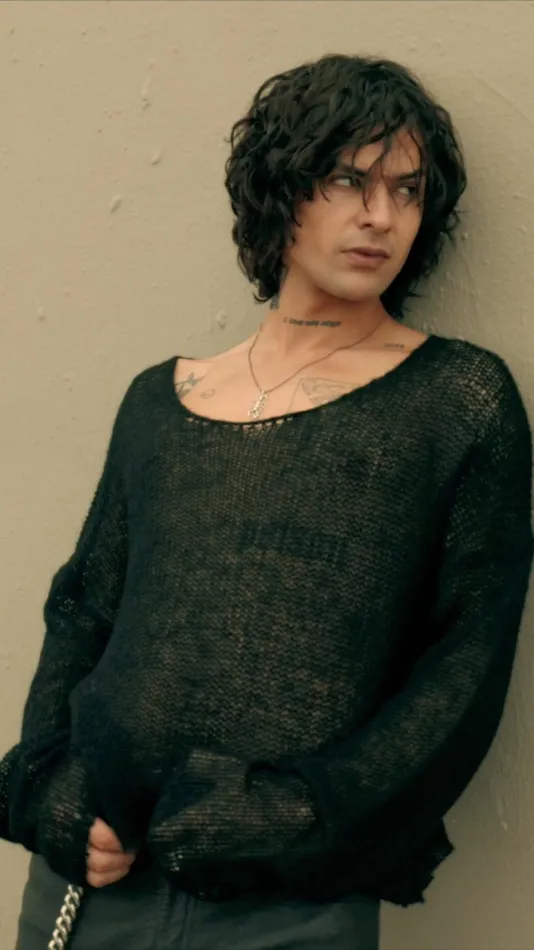 Men Cropped Navarro Jumper Raw Edge Black OTHER KNITWEAR Men Cropped Navarro Jumper Raw Edge Black OTHER KNITWEAR