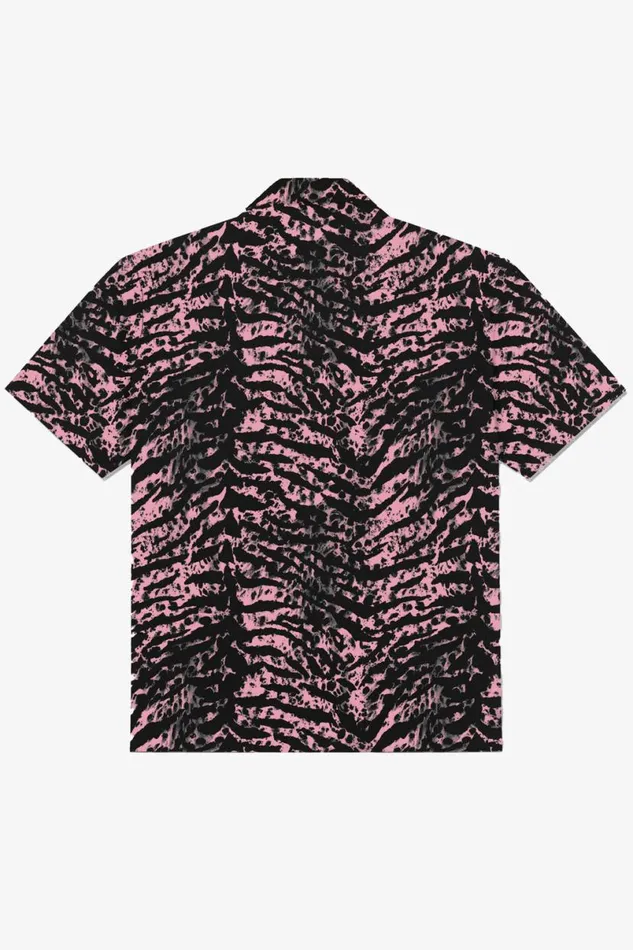 Men Cuban Shirt Wild Zebra Pink OTHER SHIRTS Men Cuban Shirt Wild Zebra Pink OTHER SHIRTS
