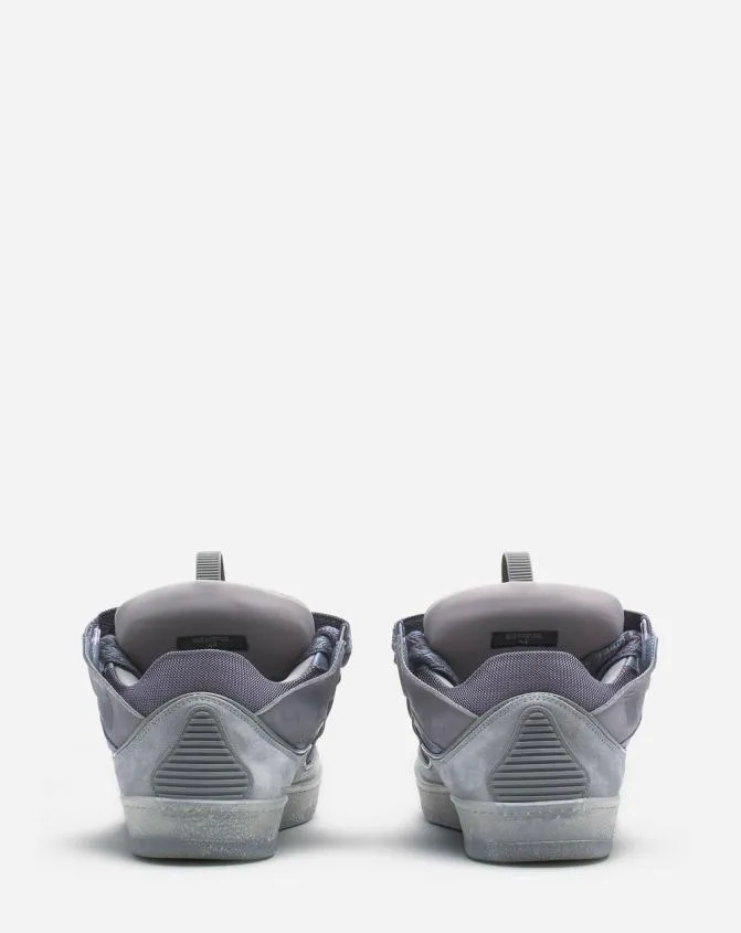 Men Curb Lanvin Curb Leather Sneakers Light Grey Men Curb Lanvin Curb Leather Sneakers Light Grey