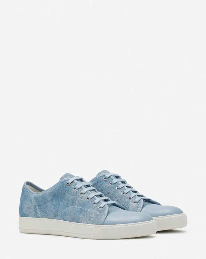 Men DBB1 Lanvin Dbb1 Sneakers In Faded Denim Denim Blue Men DBB1 Lanvin Dbb1 Sneakers In Faded Denim Denim Blue