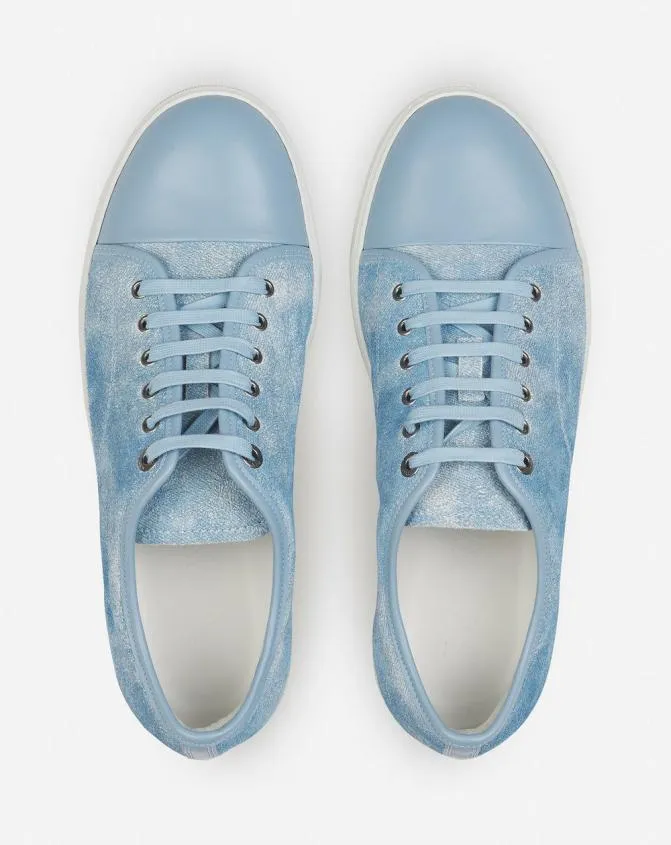 Men DBB1 Lanvin Dbb1 Sneakers In Faded Denim Denim Blue Men DBB1 Lanvin Dbb1 Sneakers In Faded Denim Denim Blue