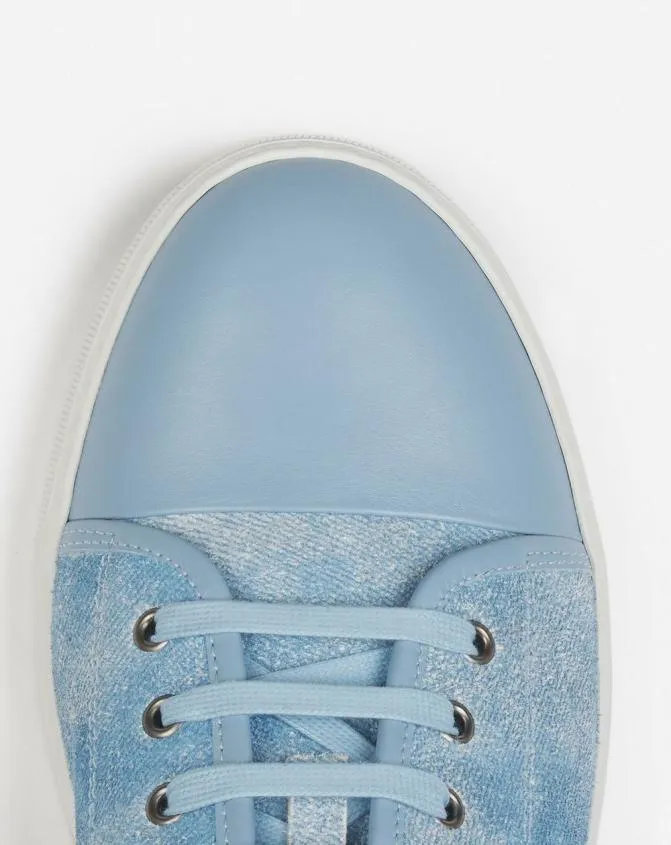 Men DBB1 Lanvin Dbb1 Sneakers In Faded Denim Denim Blue Men DBB1 Lanvin Dbb1 Sneakers In Faded Denim Denim Blue