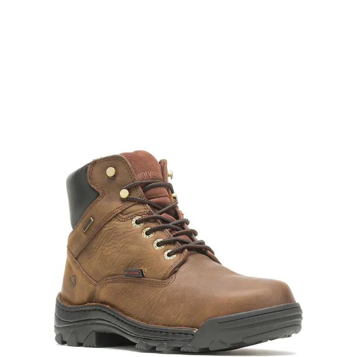 Men Durbin Waterproof 6034Work Boot Brown Wolverine Soft Toe