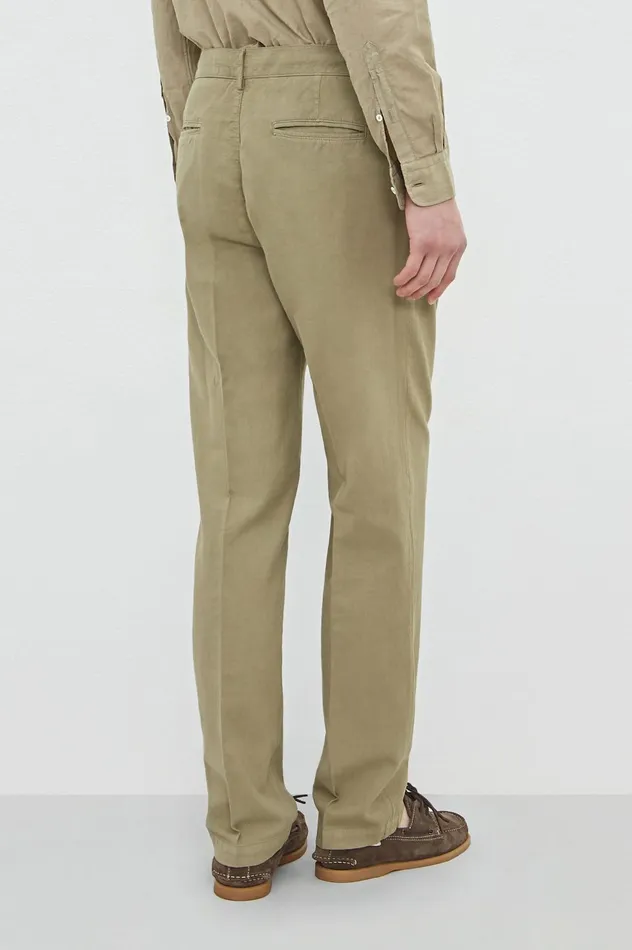 Men FELIX 8211 Cotton Trousers 8211 Fango Massimo Alba Trousers and Shorts