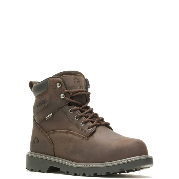 Men Floorhand MetGuard 6034SteelToe Work Boot Dark Brown Wolverine Safety Toe