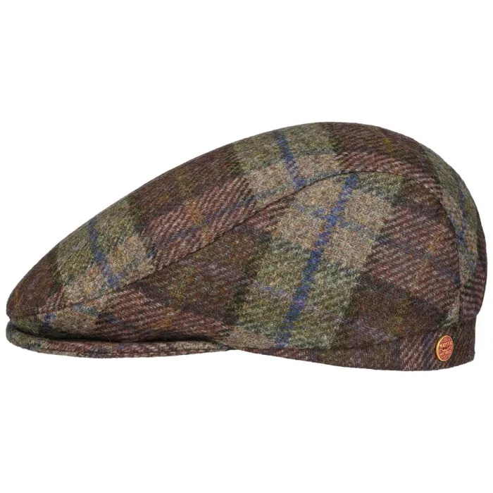 Men Frankie Soft Shetland Flatcap Olive Mayser Flat Caps