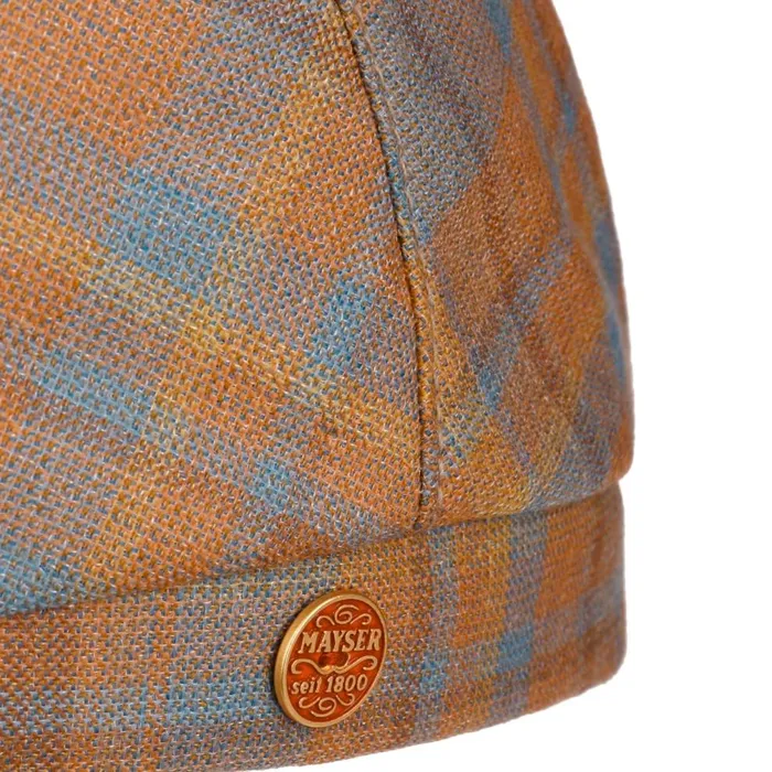 Men Frankie Superior Wool Silk Flat Cap Rust Mayser Flat Caps Men Frankie Superior Wool Silk Flat Cap Rust Mayser Flat Caps